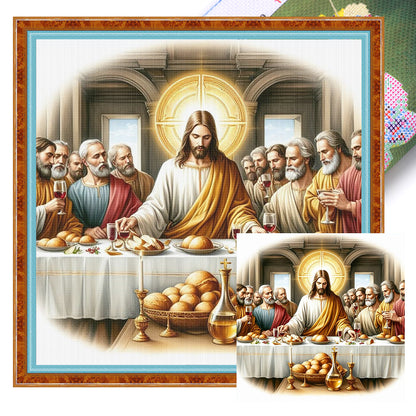 Jesus And His Disciples - 14CT Stamped Cross Stitch 40*40CM