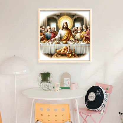 Jesus And His Disciples - 14CT Stamped Cross Stitch 40*40CM