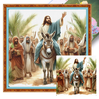 Jesus And His Disciples - 14CT Stamped Cross Stitch 40*40CM