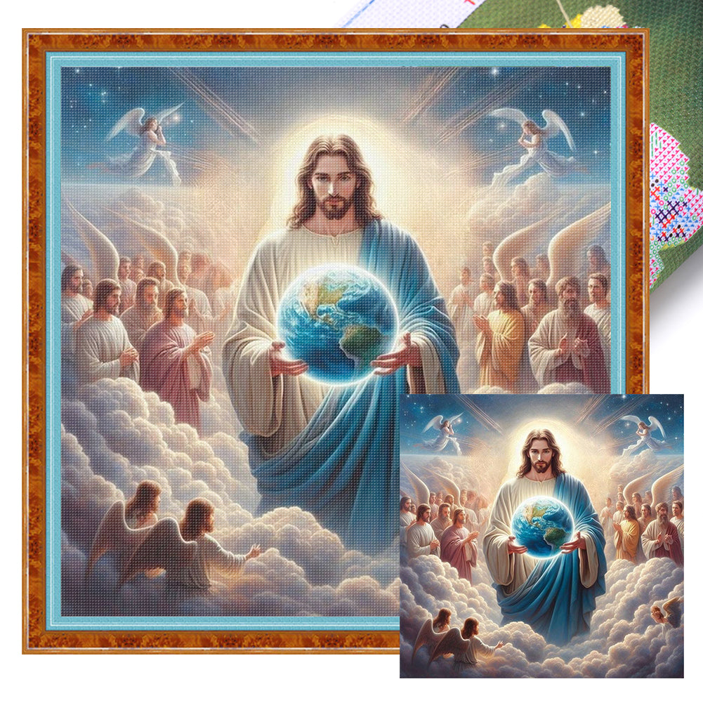 Jesus And His Disciples - 14CT Stamped Cross Stitch 40*40CM
