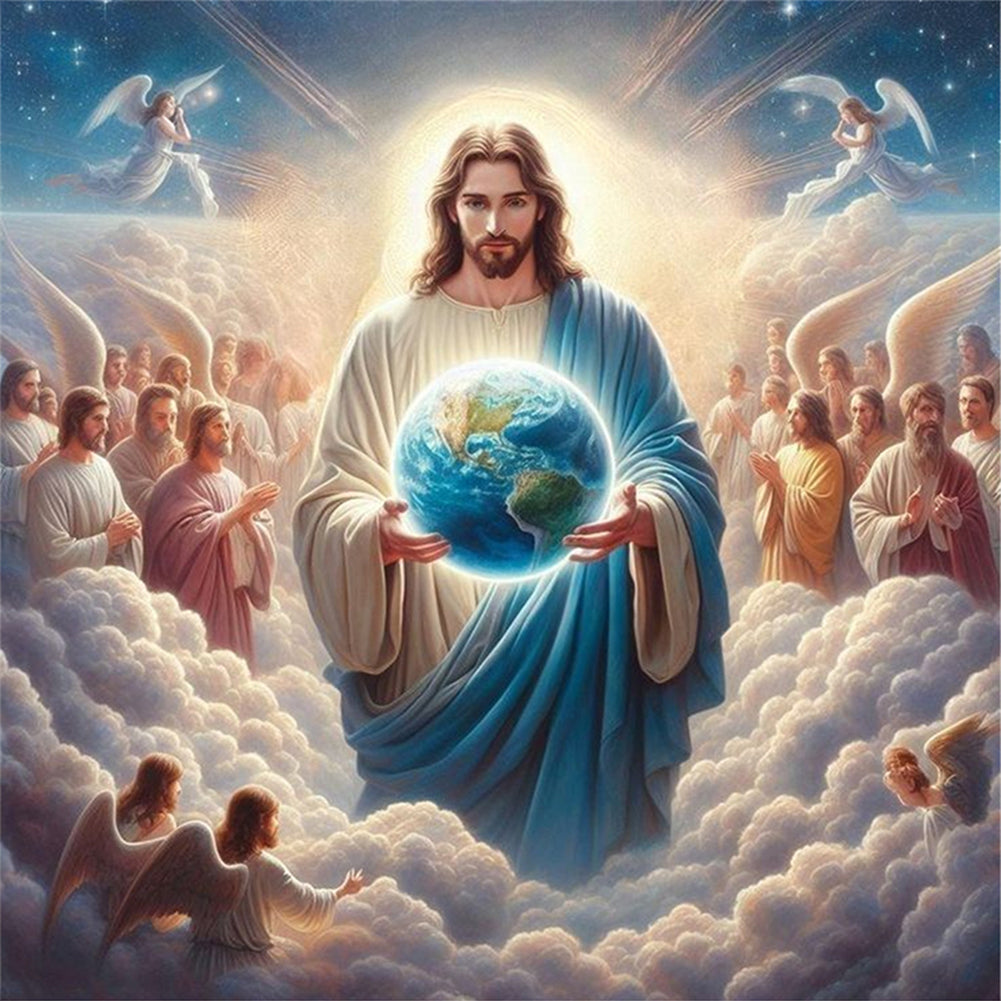 Jesus And His Disciples - 14CT Stamped Cross Stitch 40*40CM