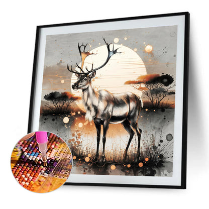 Deer - Full Round Drill Diamond Painting 40*40CM