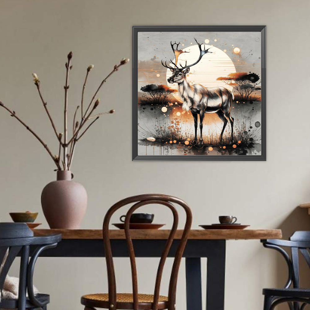 Deer - Full Round Drill Diamond Painting 40*40CM