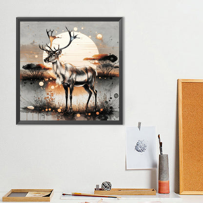 Deer - Full Round Drill Diamond Painting 40*40CM