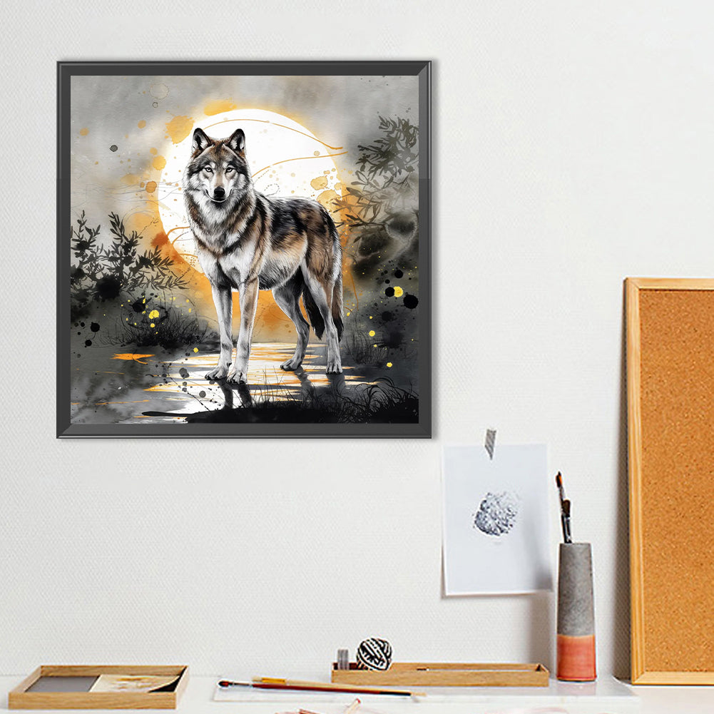 Wolf - Full Round Drill Diamond Painting 40*40CM