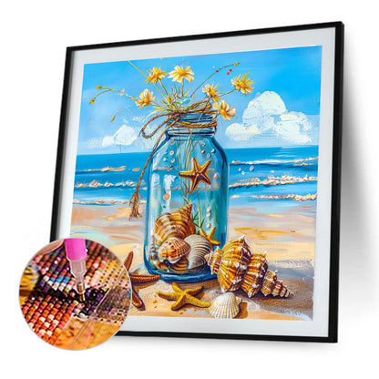Shell Flowers - Full Round Drill Diamond Painting 40*40CM