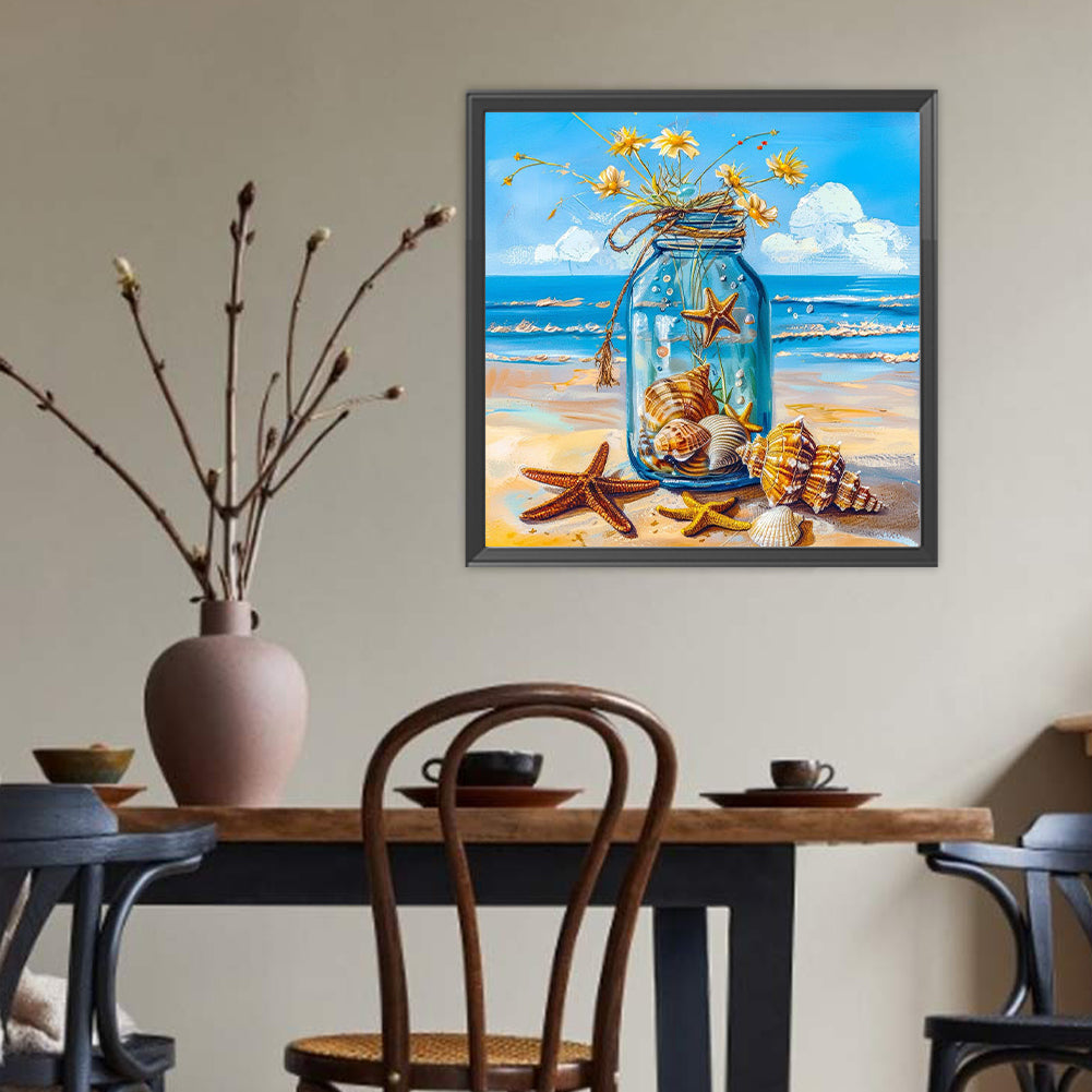 Shell Flowers - Full Round Drill Diamond Painting 40*40CM
