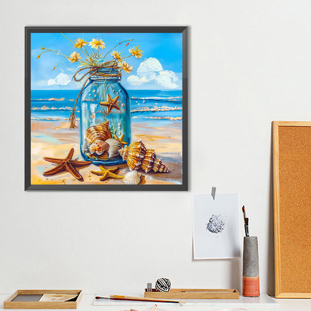 Shell Flowers - Full Round Drill Diamond Painting 40*40CM