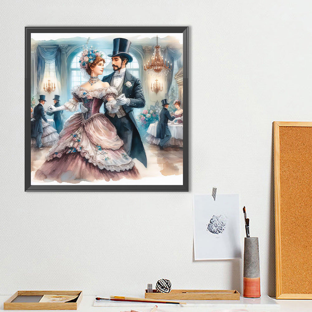 Victorian Beauty - Full Round Drill Diamond Painting 40*40CM