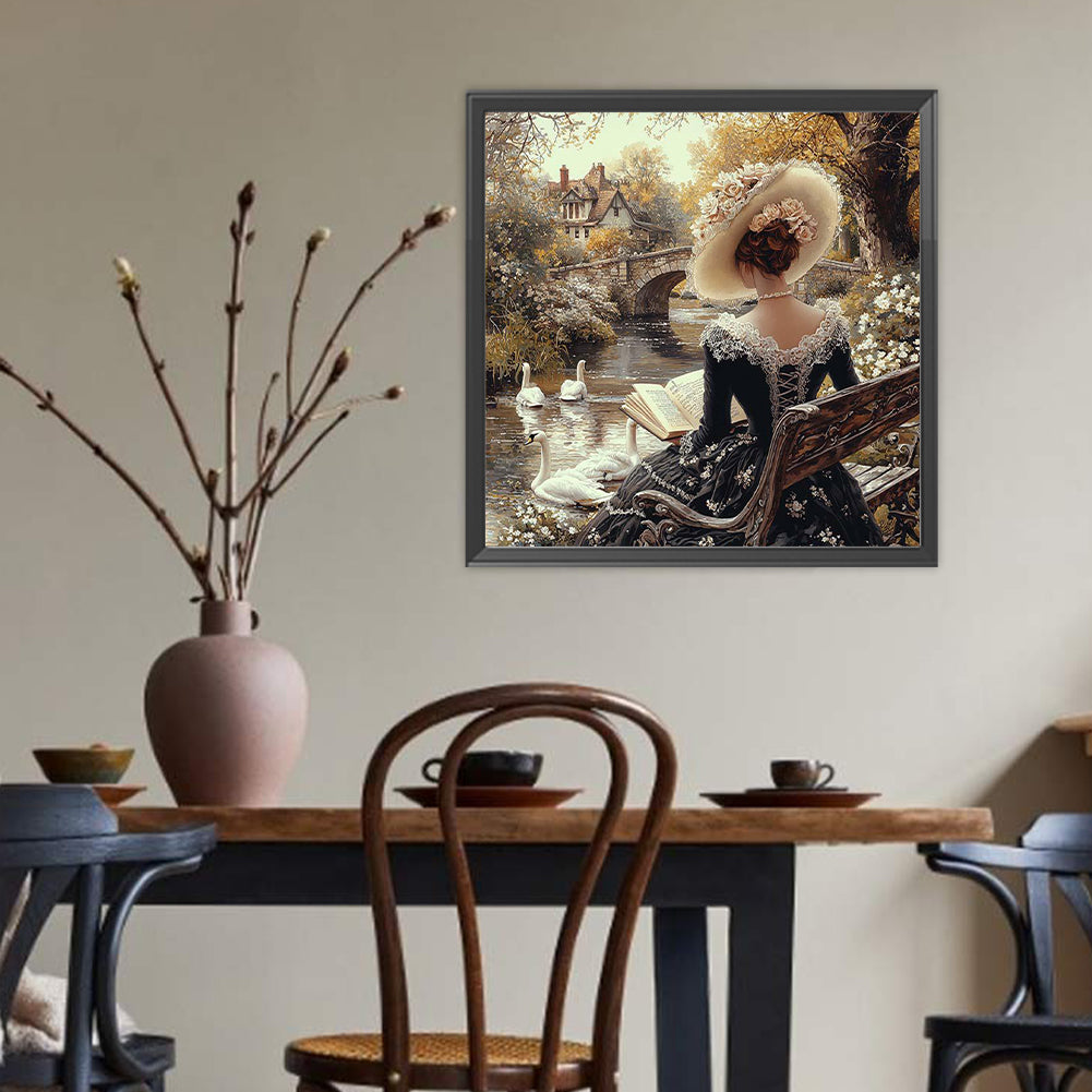 Victorian Beauty - Full Round Drill Diamond Painting 40*40CM