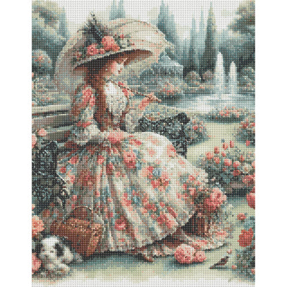 Victorian Beauty - Full Round Drill Diamond Painting 40*50CM