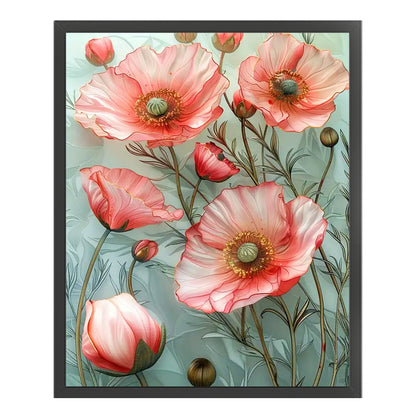 Poppy - 11CT Stamped Cross Stitch 40*50CM