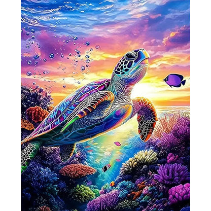 Turtle - 11CT Stamped Cross Stitch 40*50CM