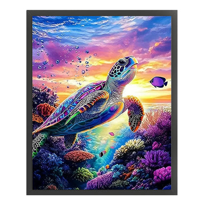 Turtle - 11CT Stamped Cross Stitch 40*50CM