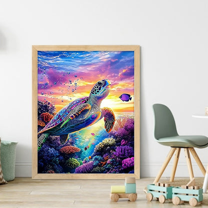 Turtle - 11CT Stamped Cross Stitch 40*50CM