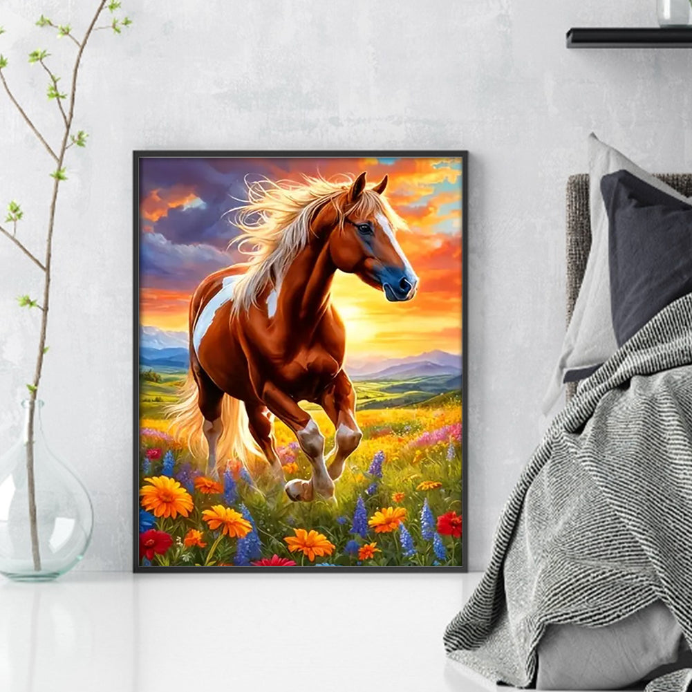 Horse - 11CT Stamped Cross Stitch 40*50CM
