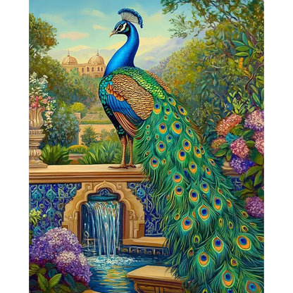 Peacock - 11CT Stamped Cross Stitch 40*50CM