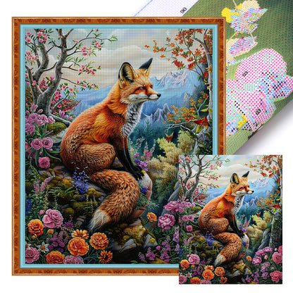 Fox - 11CT Stamped Cross Stitch 40*50CM