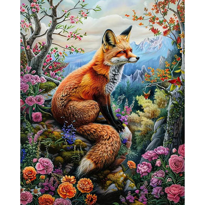Fox - 11CT Stamped Cross Stitch 40*50CM