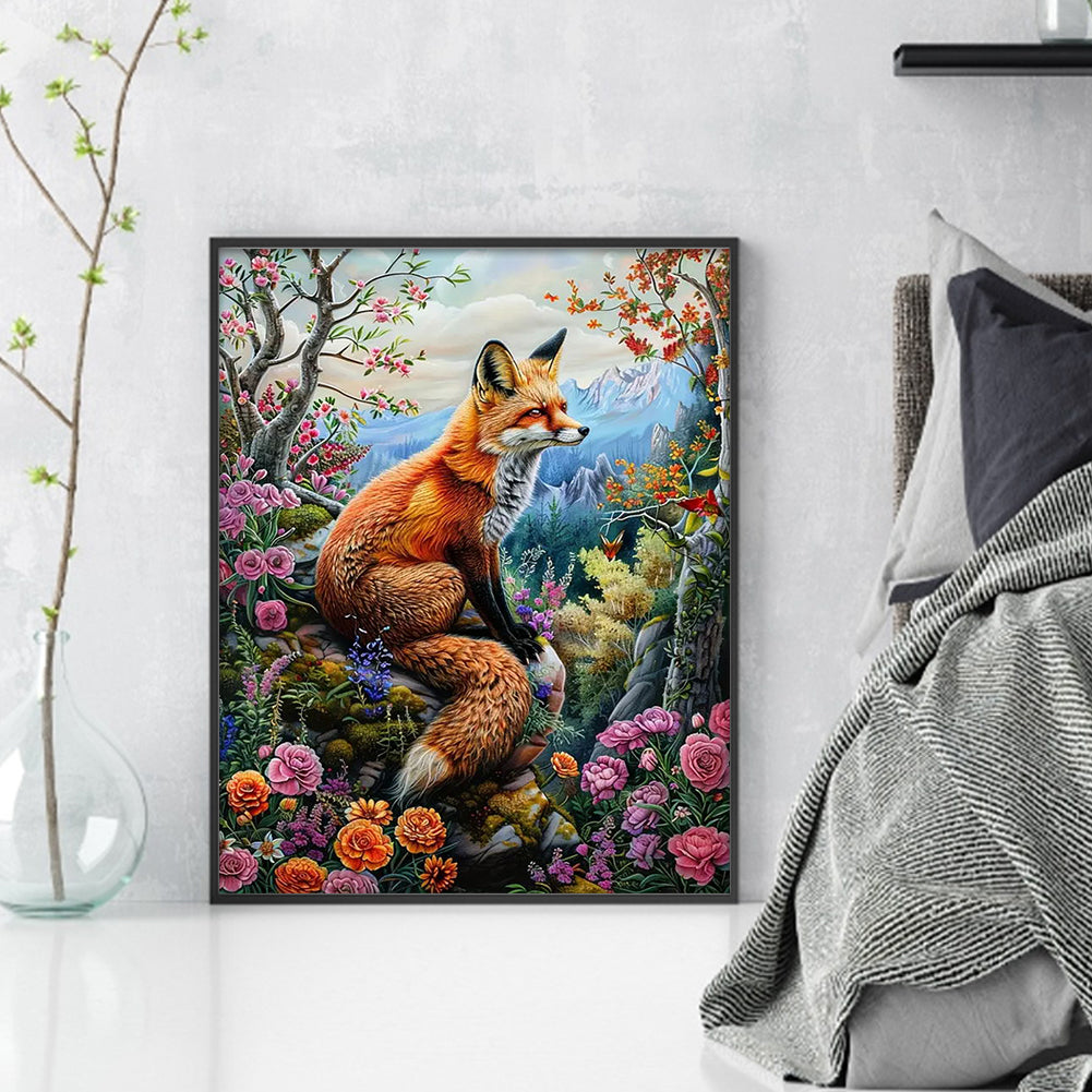Fox - 11CT Stamped Cross Stitch 40*50CM