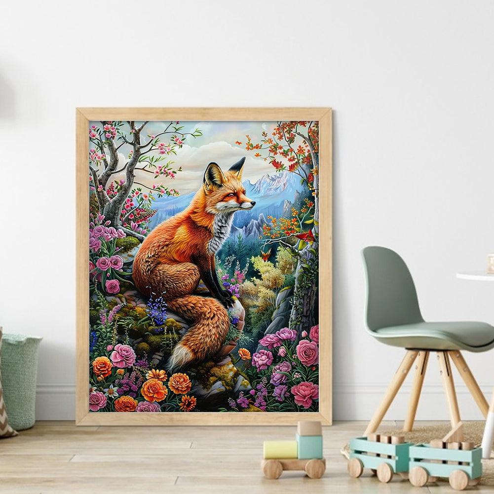 Fox - 11CT Stamped Cross Stitch 40*50CM