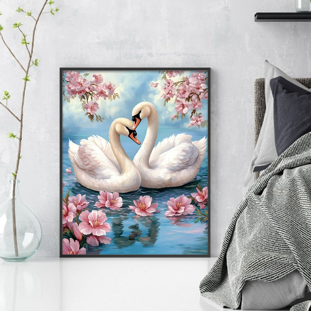 Swan - 11CT Stamped Cross Stitch 40*50CM