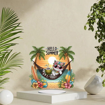 Acrylic Special Shape Animal Diamond Painting Desktop Decors Bedroom Table Decor