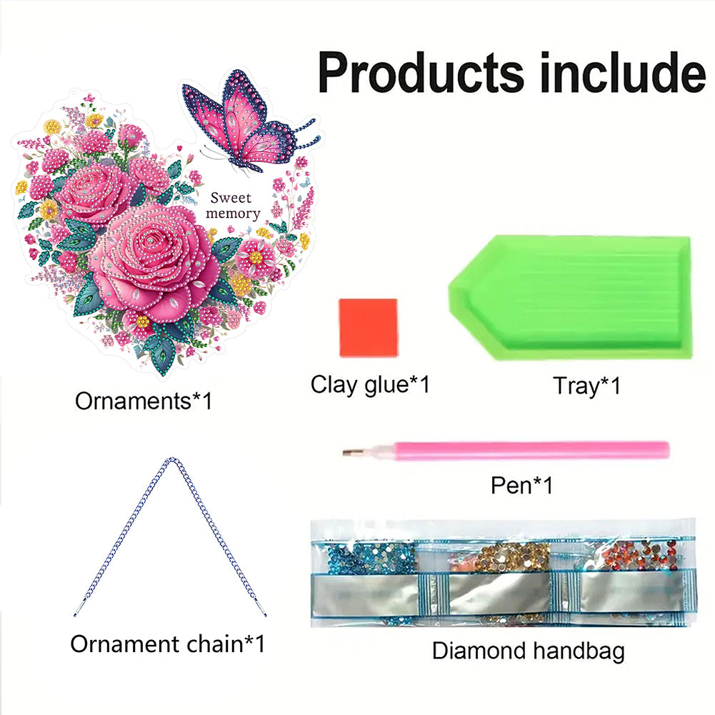 Acrylic Special Shape Animals Diamond Painting Ornaments for Garden Window Decor