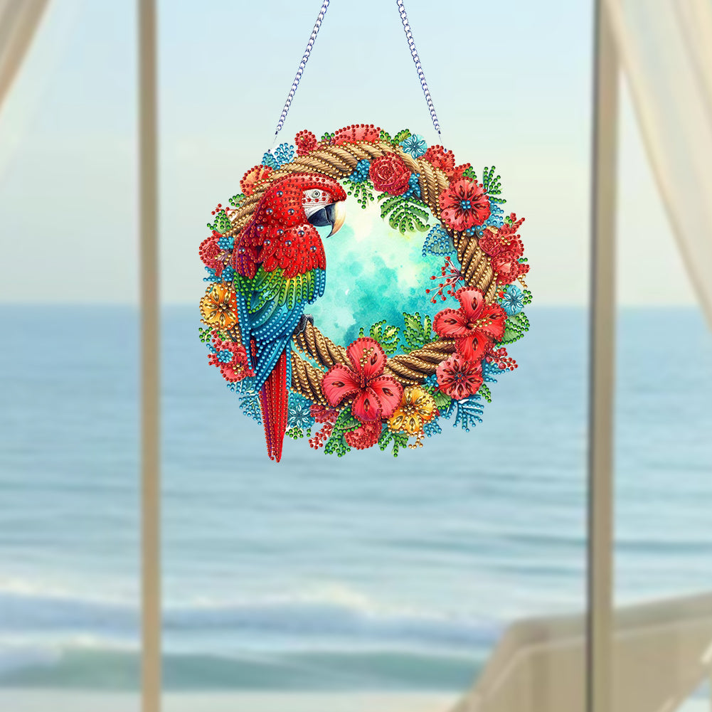 Acrylic Special Shape Animals Diamond Painting Ornaments for Garden Window Decor