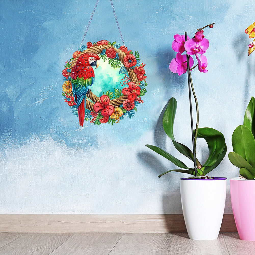 Acrylic Special Shape Animals Diamond Painting Ornaments for Garden Window Decor