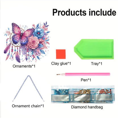 Acrylic Special Shape Animals Diamond Painting Ornaments for Garden Window Decor