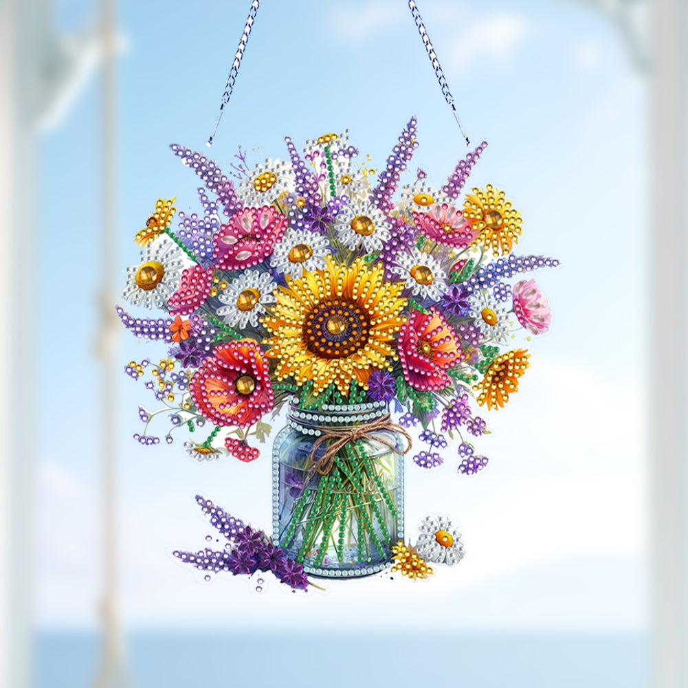Acrylic Special Shape Animals Diamond Painting Ornaments for Garden Window Decor