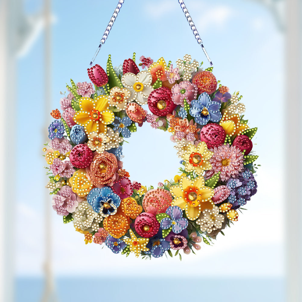 Acrylic Special Shape Animals Diamond Painting Ornaments for Garden Window Decor