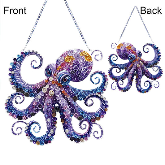 Acrylic Special Shape Animals Diamond Painting Ornaments for Garden Window Decor