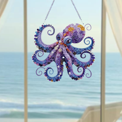 Acrylic Special Shape Animals Diamond Painting Ornaments for Garden Window Decor
