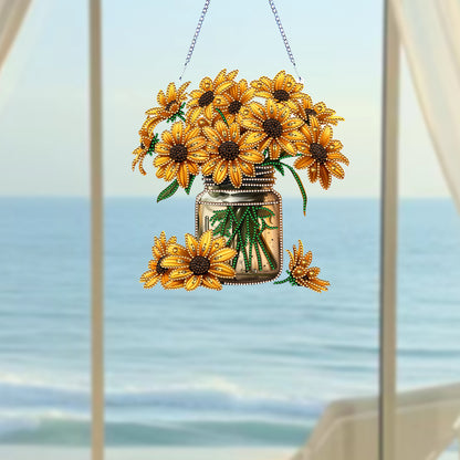 Acrylic Special Shape Animals Diamond Painting Ornaments for Garden Window Decor