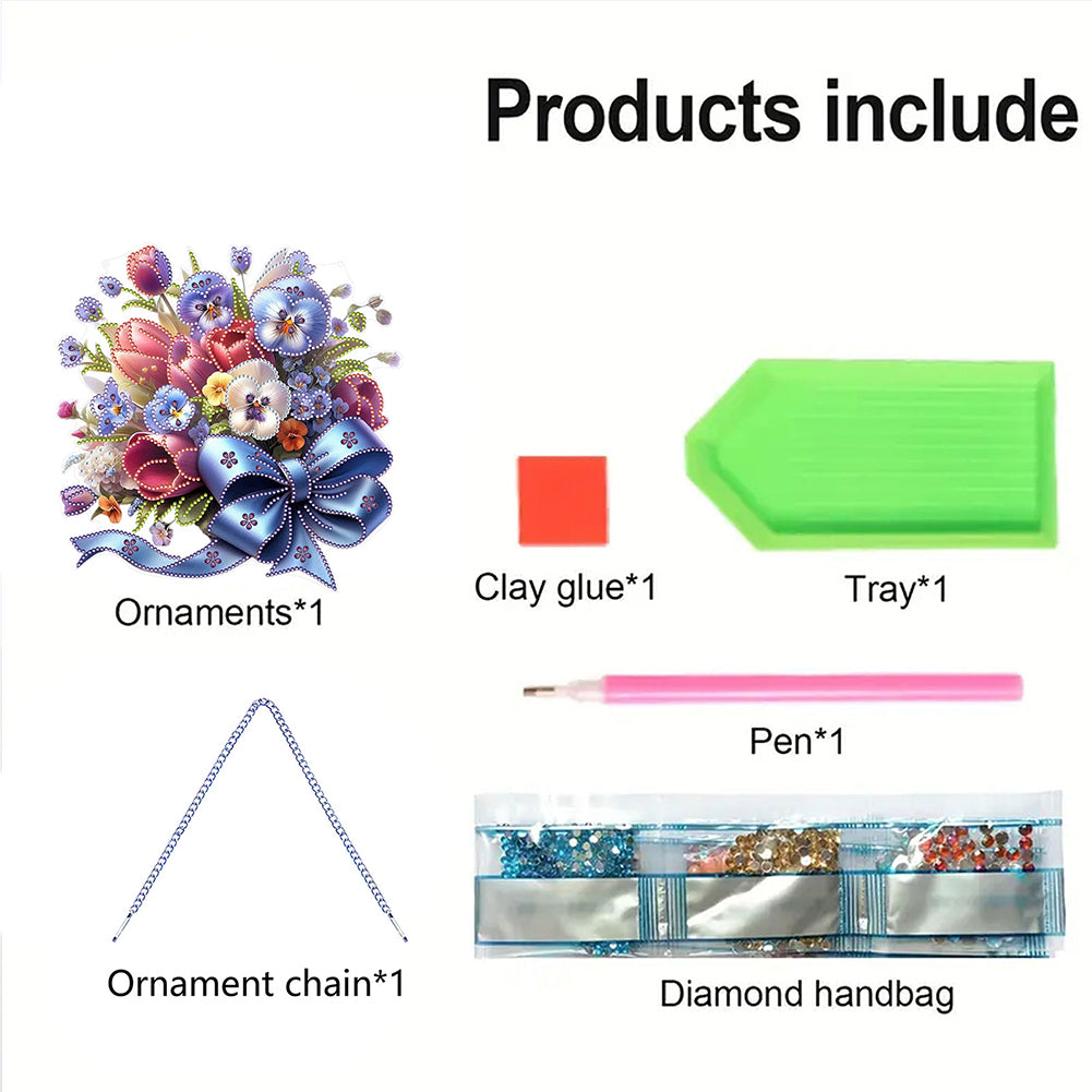 Acrylic Special Shape Animals Diamond Painting Ornaments for Garden Window Decor
