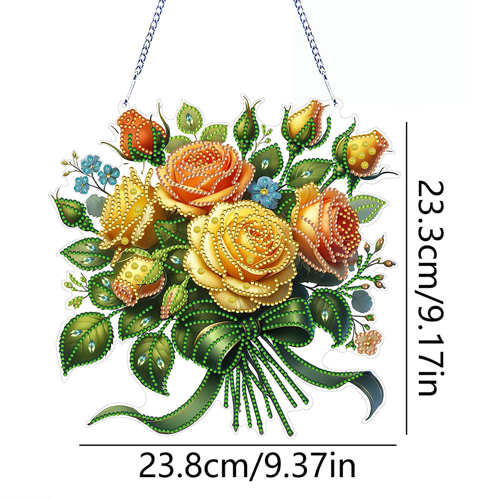 Acrylic Special Shape Animals Diamond Painting Ornaments for Garden Window Decor