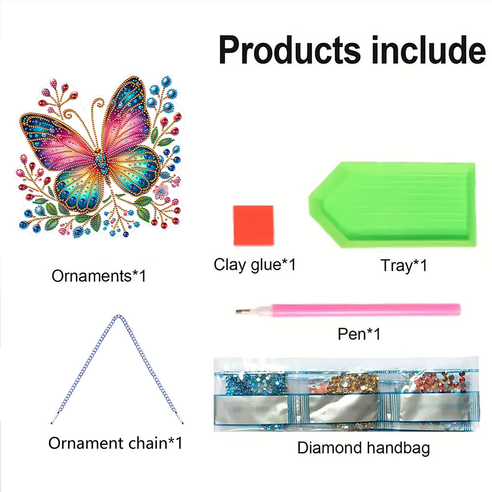 Acrylic Special Shape Animals Diamond Painting Ornaments for Garden Window Decor