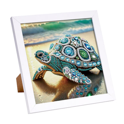 Sea Turtle - Special Shaped Drill Diamond Painting 15*15CM