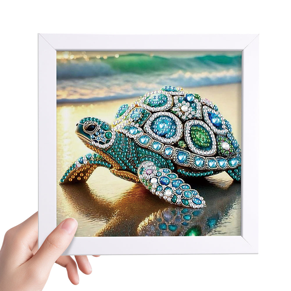 Sea Turtle - Special Shaped Drill Diamond Painting 15*15CM