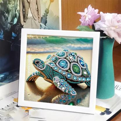 Sea Turtle - Special Shaped Drill Diamond Painting 15*15CM