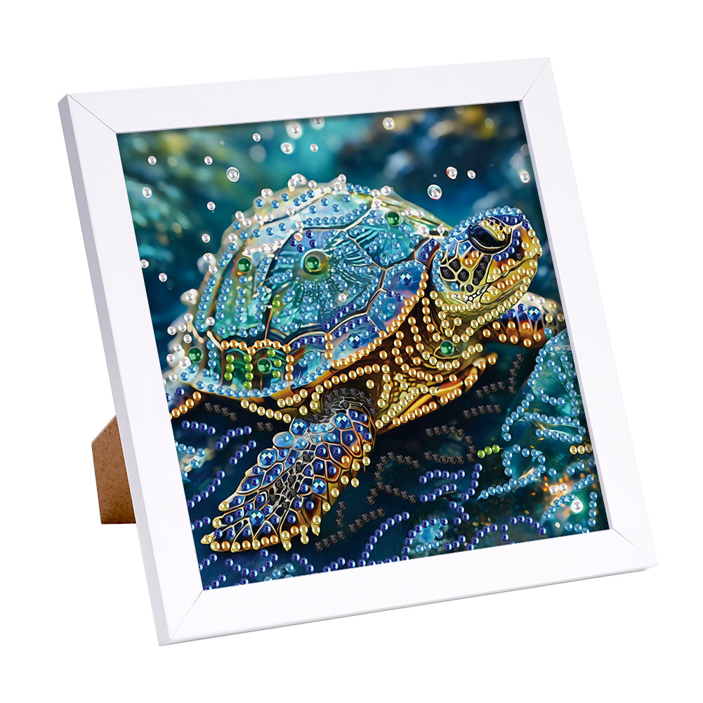 Sea Turtle - Special Shaped Drill Diamond Painting 15*15CM