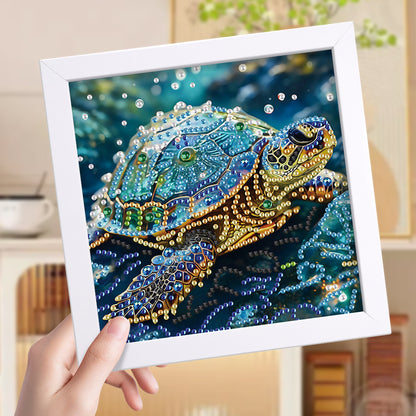 Sea Turtle - Special Shaped Drill Diamond Painting 15*15CM