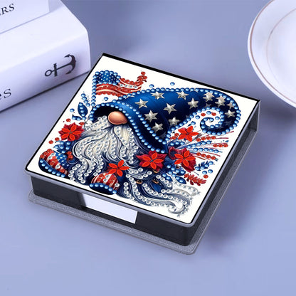 Leather 5D Diamond Painting Kit Note Box Diamond Art Notepad Box for Home Office