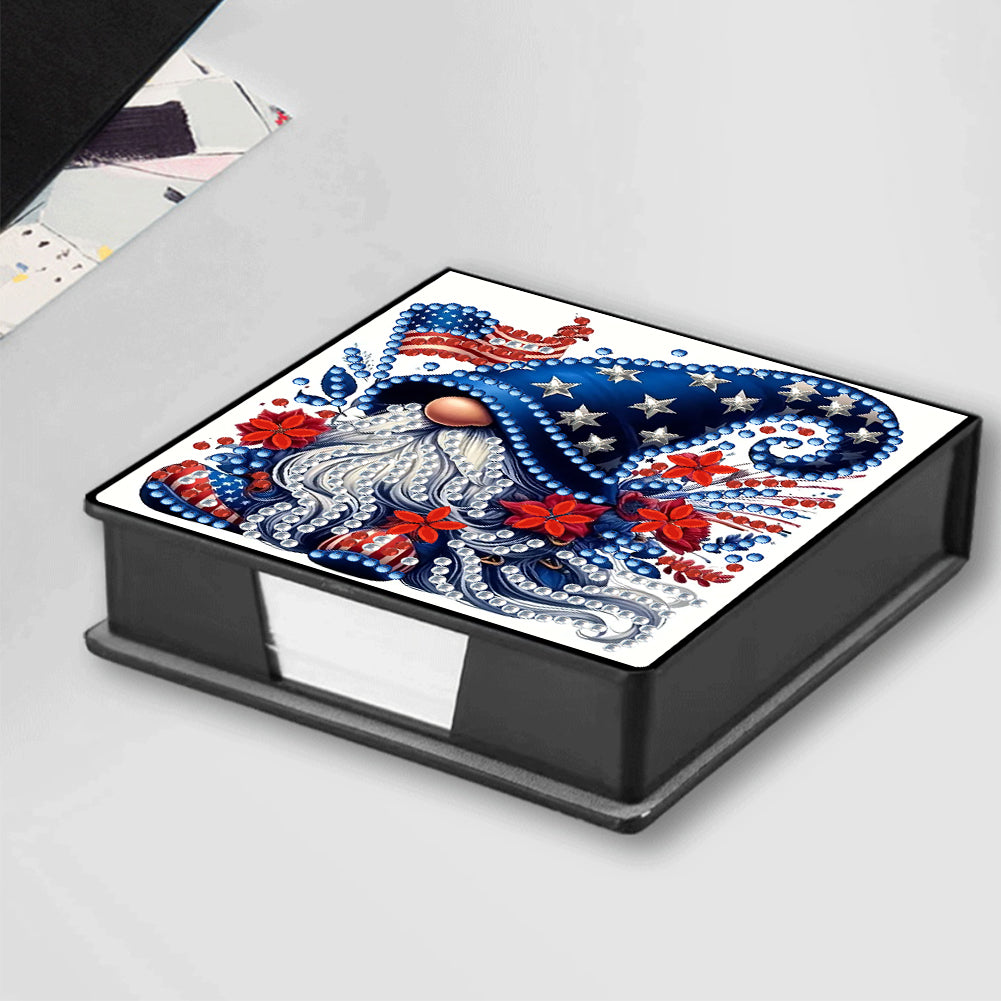Leather 5D Diamond Painting Kit Note Box Diamond Art Notepad Box for Home Office