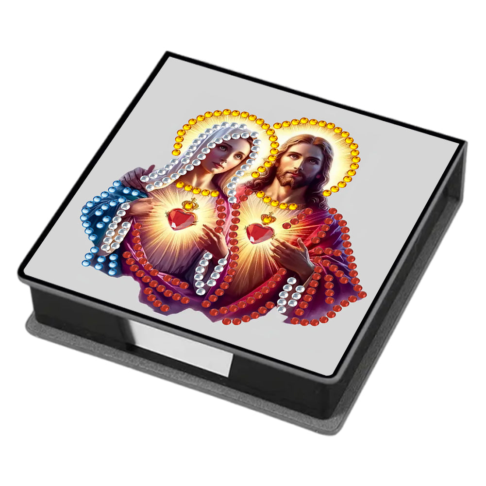 Leather 5D Diamond Painting Kit Note Box Diamond Art Notepad Box for Home Office