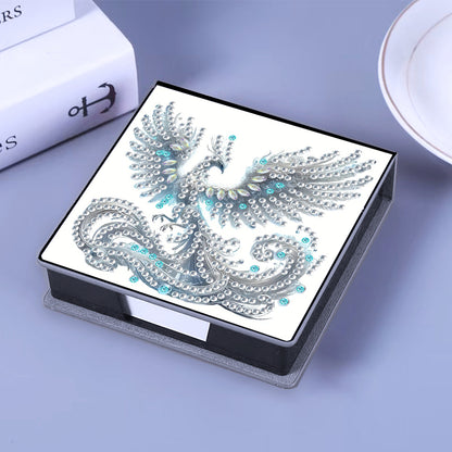 Leather 5D Diamond Painting Kit Note Box Diamond Art Notepad Box for Home Office
