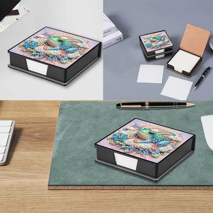 Leather 5D Diamond Painting Kit Note Box Diamond Art Notepad Box for Home Office