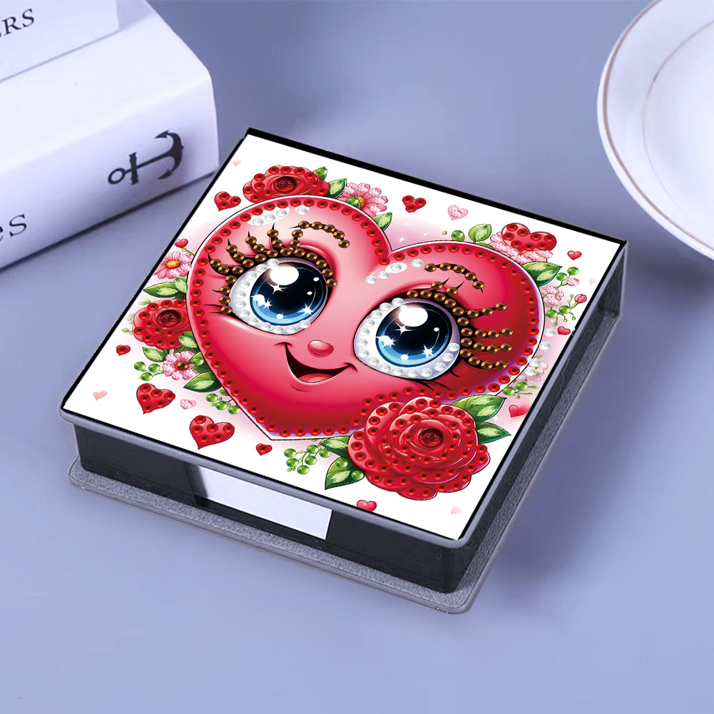 Leather 5D Diamond Painting Kit Note Box Diamond Art Notepad Box for Home Office